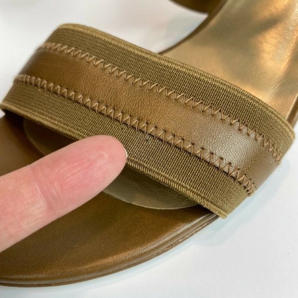 Stuart Weitzman Heeled Sandals 10 Midexter Stretch Strappy Chunky Leather‎ - Picture 9 of 10
